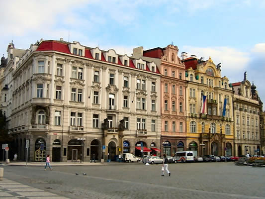 North side of Old Town square